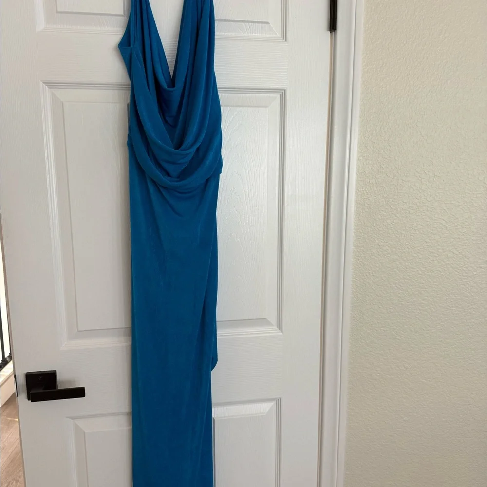 ASOS Blue Backless Dress - Picture 2 of 3